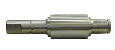 detalle de rollo de trabajo de laminación en caliente