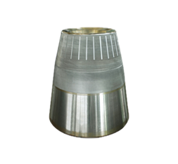 Detalle del rodillo del molino perforador